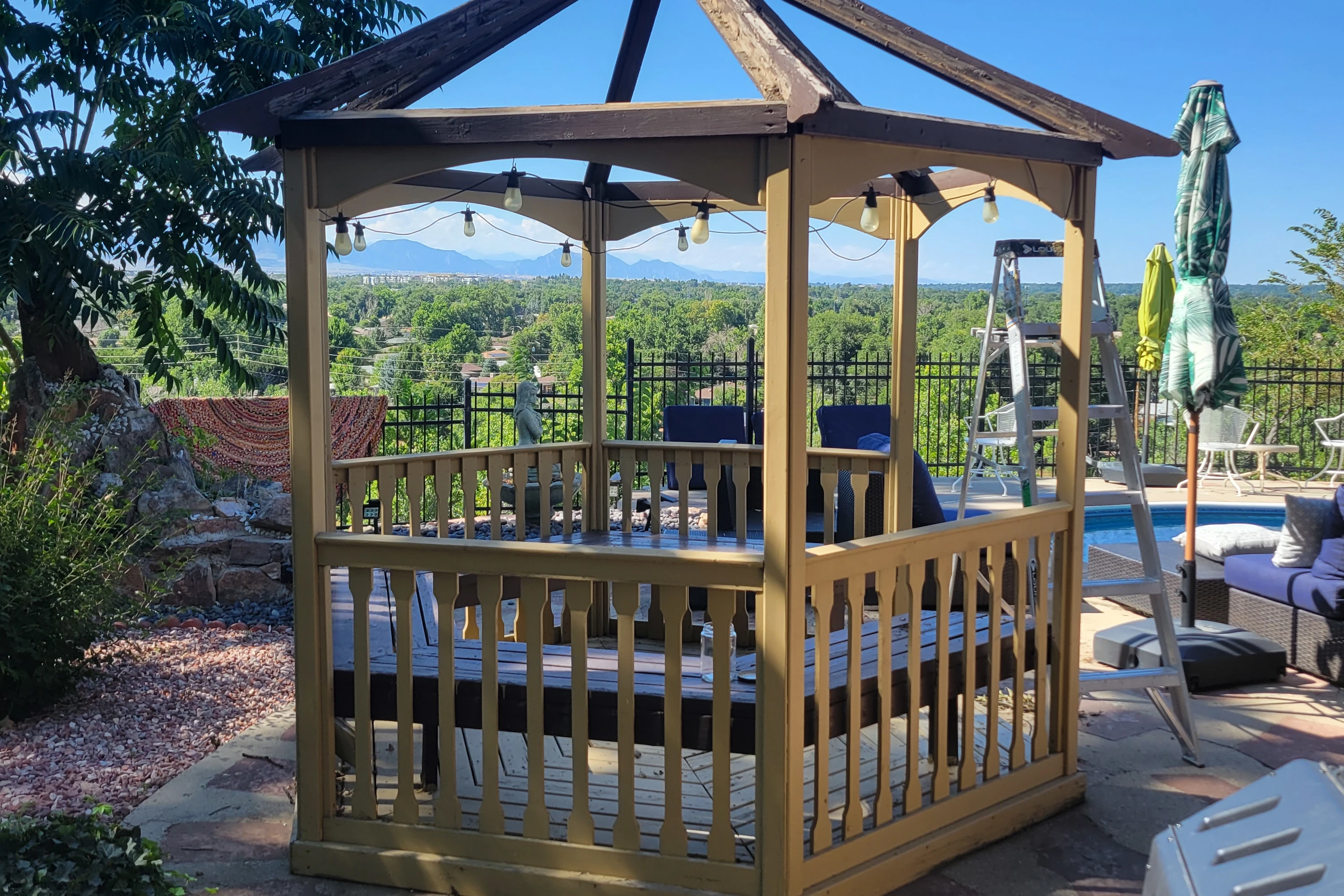 Before gazebo repair